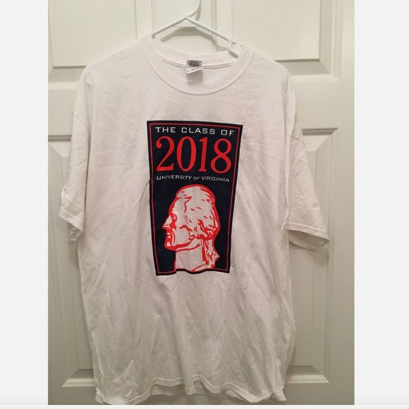 University of Virginia UVA Cavaliers Class of 2018 Graduates T-Shirt XL - Picture 1 of 2
